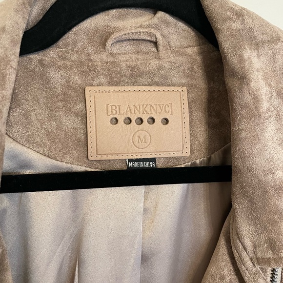BlankNYC Taupe Suede Leather Jacket - Picture 2 of 4